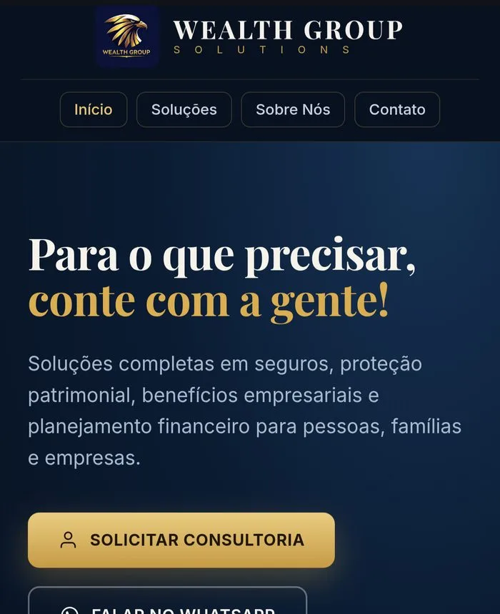 Site multi-página para corretora de seguros